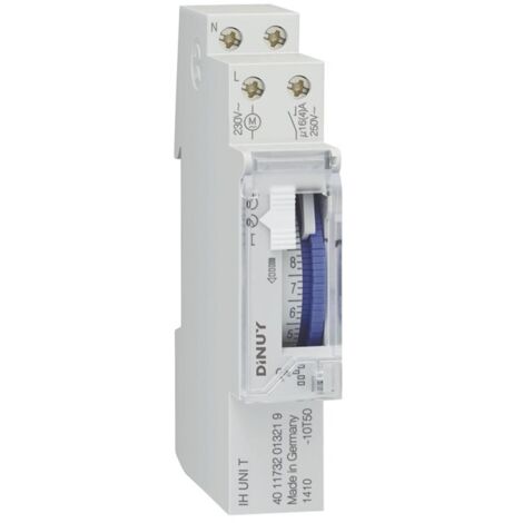 Interruptor horario con reserva IH-UNI-QT de Dinuy