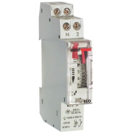 Interruptor horario electromecánico Vemer ELO-D 1 módulo DIN VP877500