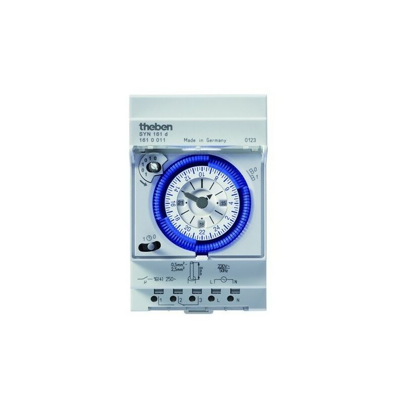 

Interruptor horario analogico THEBEN SYN161d carril din 1610011