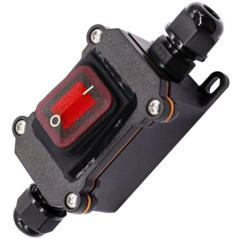 Interruptor impermeable de alta corriente IP67 de 12 V CC y 20 A