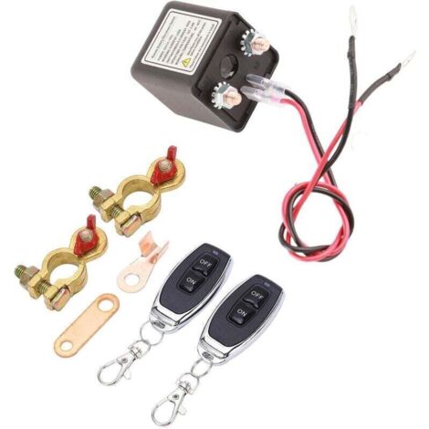 Interruptor inalámbrico de batería de 12 V para coche, autocaravana, barco o quad – Desconexión antirrobo y protección contra descarga – Rango de 250 A