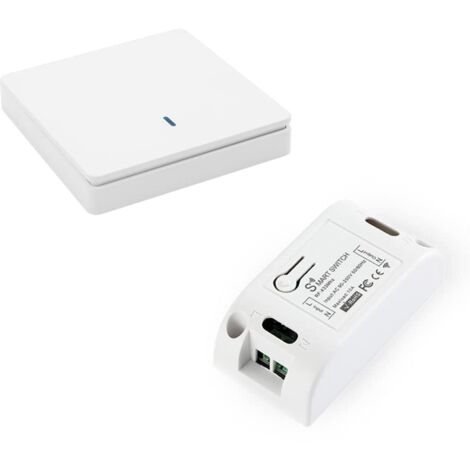 Interruptor inteligente inalámbrico Sreuyong de 433 MHz, 90-250 V, 10 A (1 transmisor y 1 receptor)
