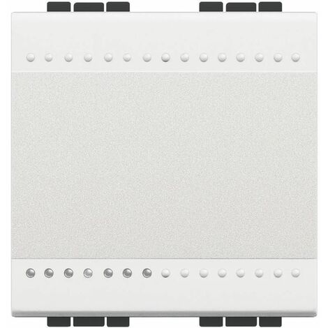 Interruptor Livinglight 16A borne auto 2 módulos Blanco N4001M2A
