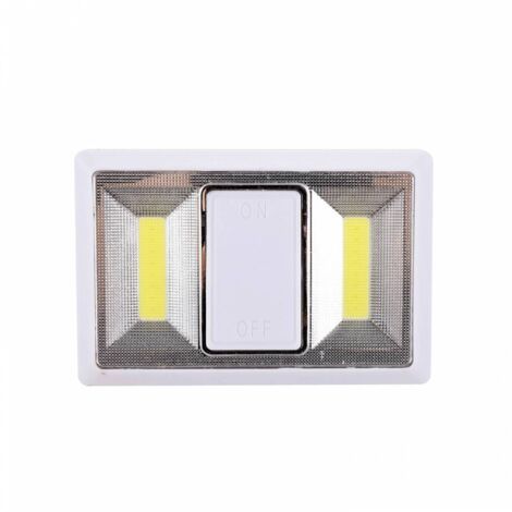 Interruptor luminoso con pilas blanco