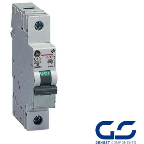 Interruptor Magnetotérmico 1P 6A curva C 6KA General Electric 672041