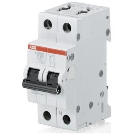 Interruptor Magnetotérmico Abb 1P+N 10A 4,5kA curva C 2M S598378