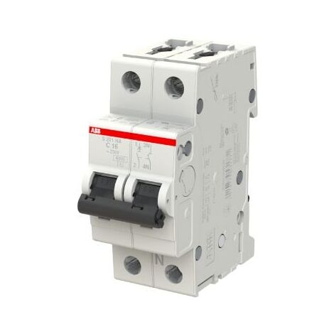 Interruptor Magnetotérmico Abb 2P 16A 6kA curva C 2M S531771