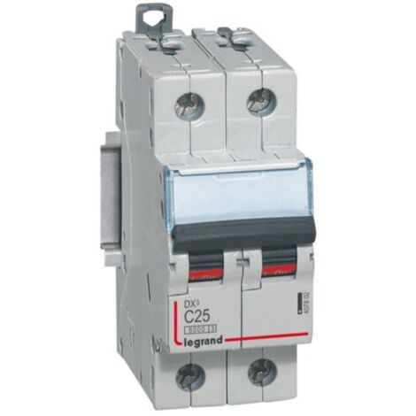 Interruptor magnetotérmico DX3 6/10kA-C 2P 25A