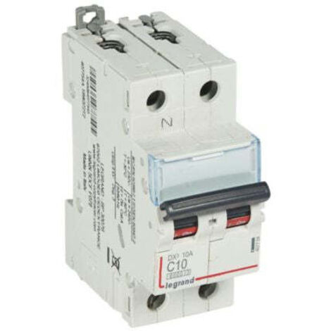 Interruptor magnetotérmico DX3 6/10kA-CP + N 10A