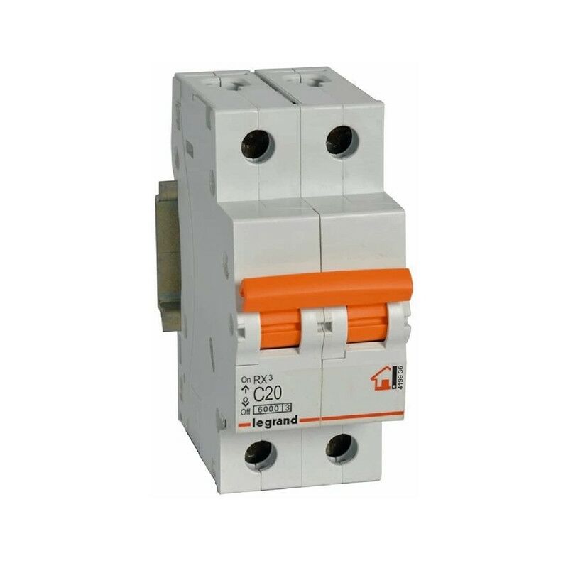 

Interruptor automático bipolar para vivienda RX3 2P 20A 419936 de Legrand