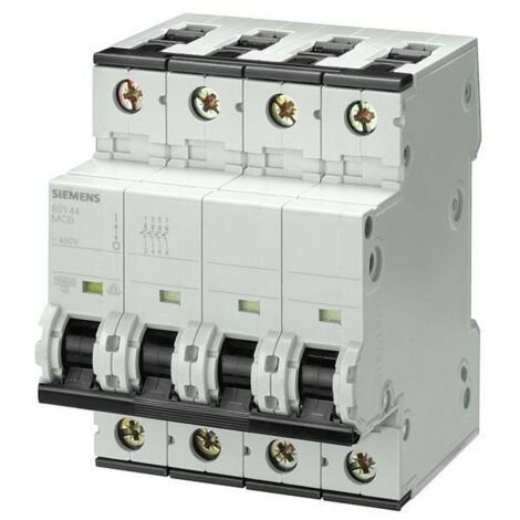 Interruptor magnetotérmico Siemens 4P 16A 10kA tipo C 4 módulos 5SY44167