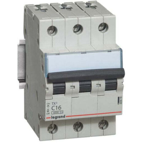 Interruptor magnetotérmico TX3 6kA-C 3P 16A