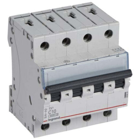 Interruptor magnetotérmico TX3 6kA-C 4P 10A