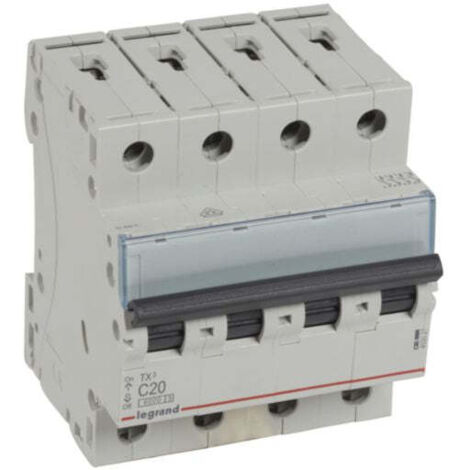Interruptor magnetotérmico TX3 6kA-C 4P 20A