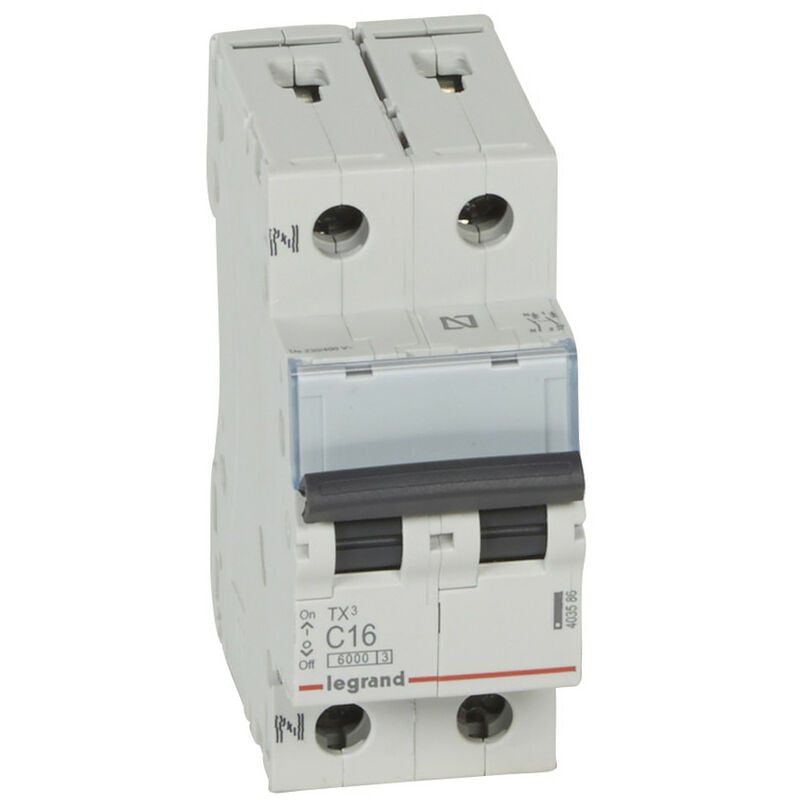 

Interruptor magnetotérmico Legrand 403587 TX3 6KA C P+N 20A