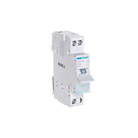 Interruptor modular con posición central OFF I0II 1P 32A SFB132
