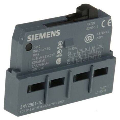 Interruptor modular Siemens 3RV2901 1NO 1NC color estándar