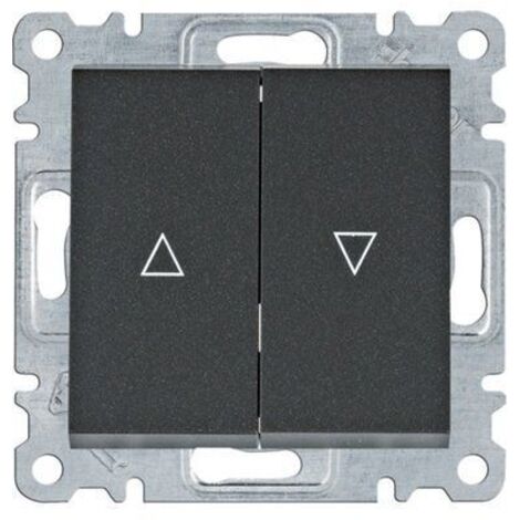 Interruptor monoestable para persiana enrollable Lumina (contacto) negro WL0323
