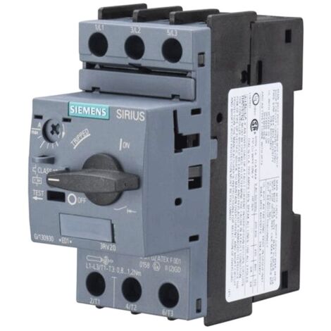 Interruptor motor Siemens Sirius 3rv2 Gris S00