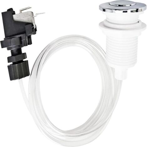 Interruptor neumático de 32 mm para piscinas y bañeras, válvula de control de inducción inteligente (16 A), color blanco.