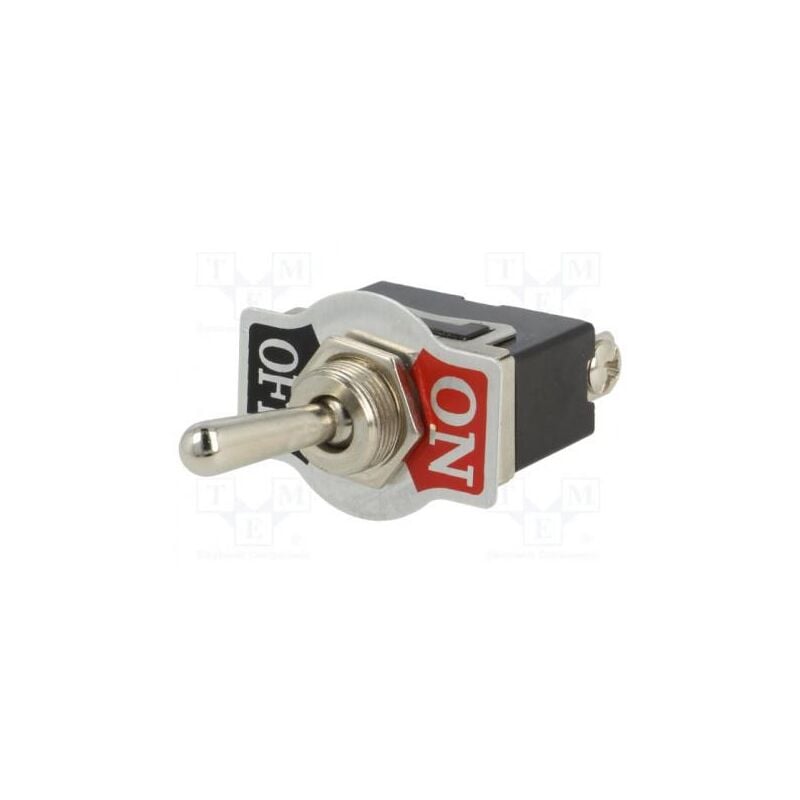 

Interruptor Palanca Unipolar OFF-ON 10A/250Vac Terminales Tornillos