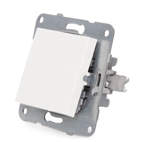 Interruptor Panasonic Karre 10A 250V/Bastidor Metálico con Garras/Tecla Blanca