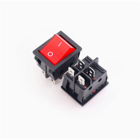 Interruptor para máquina de soldar KCD4 de cuatro pines con forma de barco, interruptor para calentador de horno de soldadura de 30 A (1 unidad)