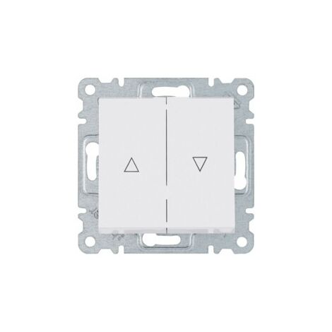Interruptor para persiana Hager Lumina Intense WL0310 color Blanco