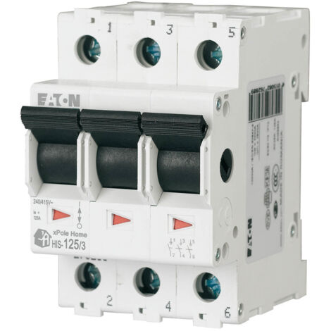 Interruptor principal (aislante), 125 A, 3 polos HIS-125/3