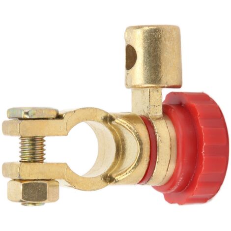 Interruptor principal de batería para coche y autocaravana - Placa de cobre, 400 A máx., para baterías de 6 V/12 V
