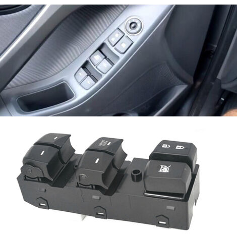 Interruptor principal de elevalunas eléctrico - Elantra 2014-2016 93570-3X032RY - Plástico ABS negro