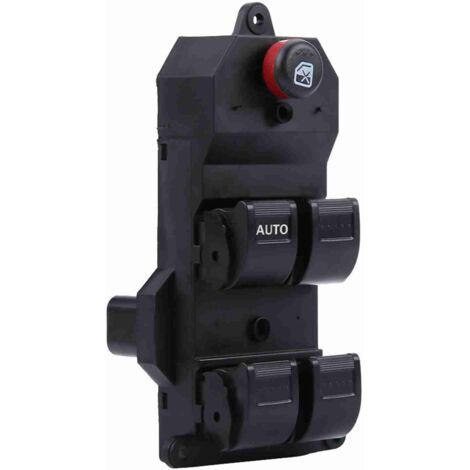Interruptor principal de elevalunas eléctrico para Honda Civic CR-V - 35750-S5A-A02ZA - ABS negro