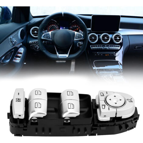 Interruptor principal de la ventanilla izquierda compatible con Mercedes Benz C300 C63 C350e W205 S550