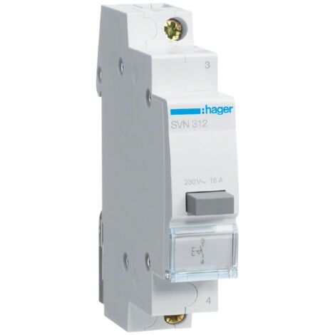 Interruptor pulsador 16A, 1Z