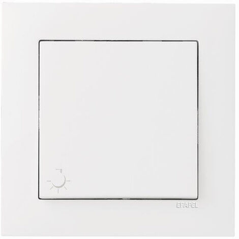 Interruptor pulsador blanco