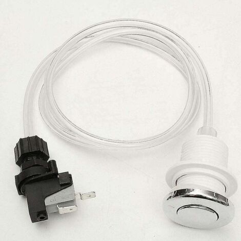 Interruptor pulsador de 16 A - Encendido/apagado para bañera/spa + Kit de tubo de aire - Seguridad eléctrica - Propietarios de spa