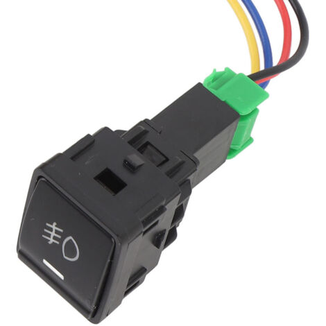 Interruptor pulsador de 4 polos y 12 V con indicador LED, ABS a prueba de golpes, para luces de arbusto y barras de luces LED, kit de cableado incluido, compatible con Nissan.
