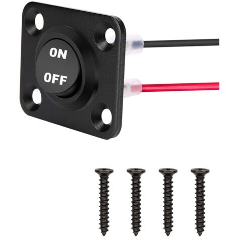 Interruptor redondo de 12V-24V, panel de interruptores basculantes, interruptor redondo de 1unidad, interruptor de encendido/apagado para luces de automóvil, barco, yate, remolque, caravana, autobús