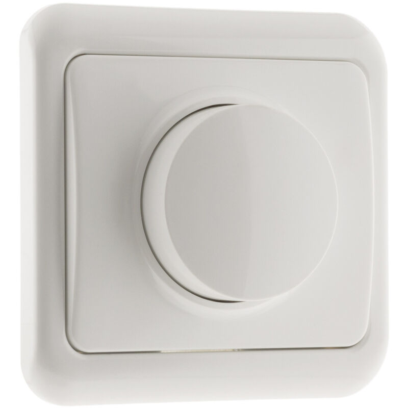 

Interruptor regulador rotativo empotrable blanco - Antaria