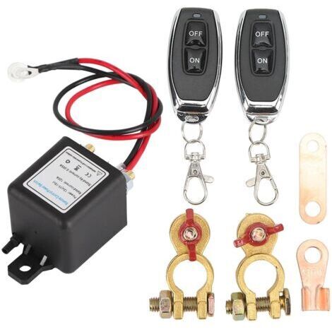 Interruptor remoto de desconexión de batería, interruptor de apagado del automóvil con control remoto DC12V 120A-200A, evita la descarga de la batería, interruptor de corte (12V200A)