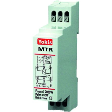 Interruptor retardador modular de 2000 W con neutro - YOKIS MTR2000M