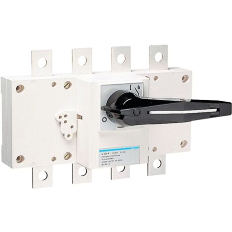 Interruptor seccionador Hager 4P 250A con mando giratorio HA454