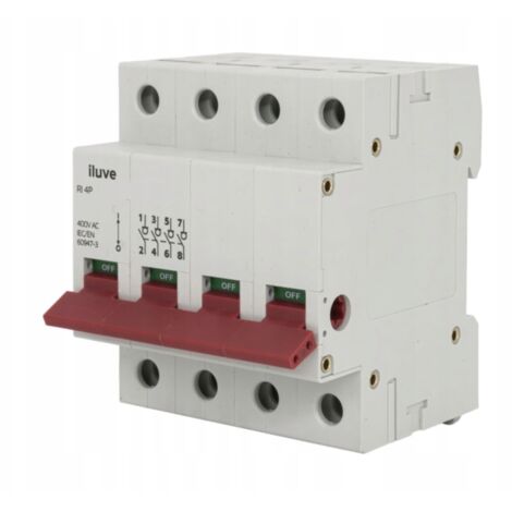 Interruptor seccionador iLuve RI 100A 4P 100A 4Z 4M 400V CA AM-I06040-00