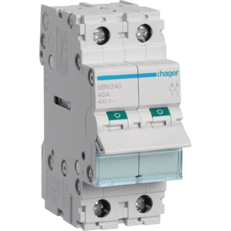 Interruptor seccionador modular 2P 40A 400VAC