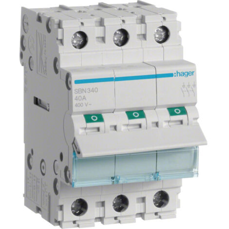 Interruptor seccionador modular 3P 40A 400VAC