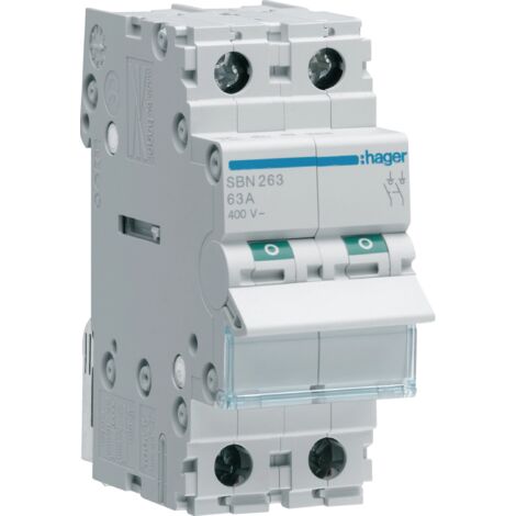 Interruptor seccionador modular 63A 2P SBN263