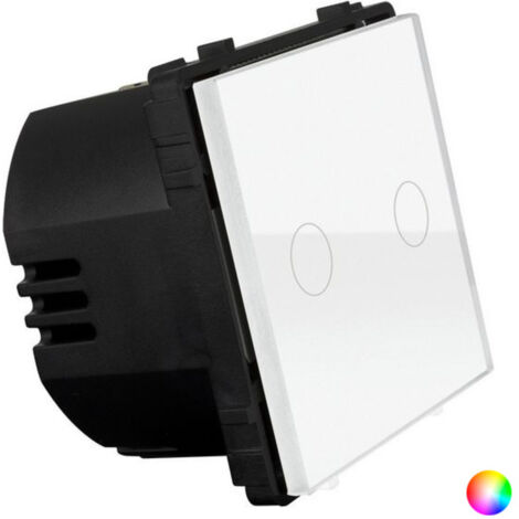 Interruptor Táctil Doble Modern Blanco
