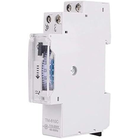 Interruptor Temporizador de DIN Riel, TM610C 220V Interruptor de Tiempo Relé de Temporizador para Fábricas de Alumbrado Público Cartele Publicitarios