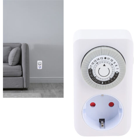 Interruptor temporizador mecánico inteligente con control remoto y material de cobre-PC para uso doméstico, 16 A, 50 Hz
