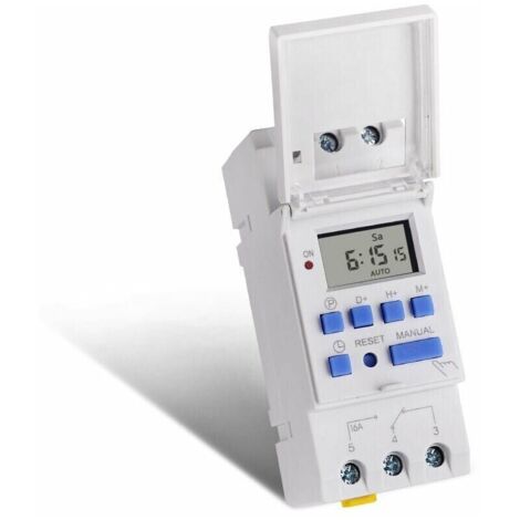 Interruptor temporizador programable TM615-2, control de tiempo de ahorro de energía, instalación en riel, 220 V CA